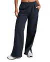 Beyond Yoga Luxefleece Piper Wide Leg Pants In Nocturnal Navy In Black