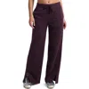 Beyond Yoga Luxefleece Side Slit Wide Leg Pants In Brown