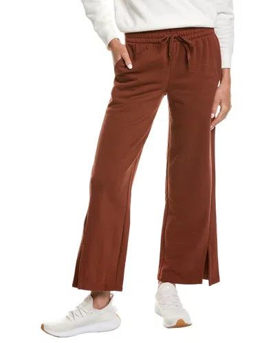 Beyond Yoga Luxefleece Wide Leg Pant In Brown