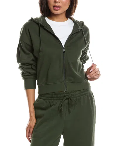Beyond Yoga Luxefleece Zip Up Hoodie In Green