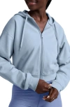 Beyond Yoga Luxefleece Zip-up Hoodie In Blue