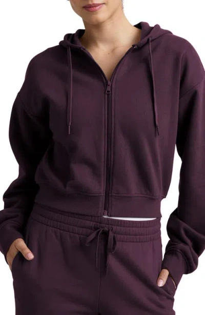 Beyond Yoga Luxefleece Zip-up Hoodie In Brown