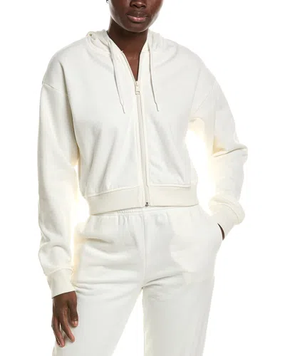 Beyond Yoga Luxefleece Zip-up Hoodie In White