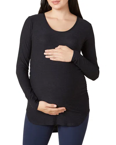 BEYOND YOGA MATERNITY CLASSIC CREWNECK TOP,LWSD7575M