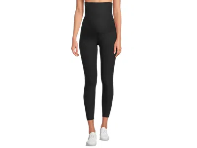 Beyond Yoga Maternity Empire Waisted Spacedye Capri Leggings Women's Casual Pants Darkest Night: Xs (us Women's  In Black