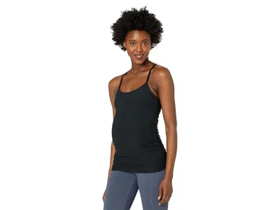 Beyond Yoga Maternity Spacedye Slim Racerback Tank Top In Black