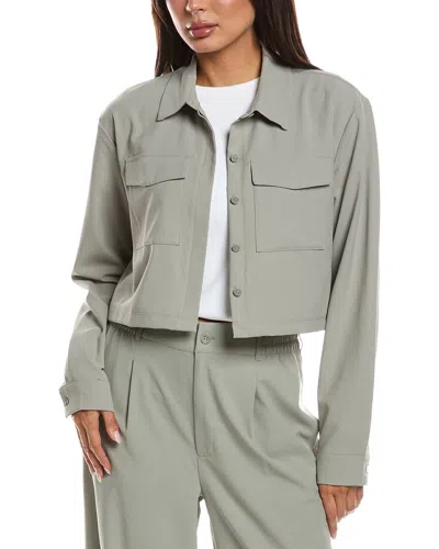 Beyond Yoga Midtown Cropped Jacket In Green