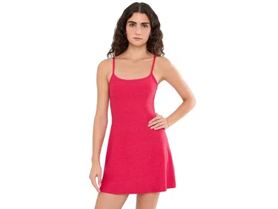 Beyond Yoga Midweight Verve Dress Women's Dress Berry Red Heather: Md In Pink