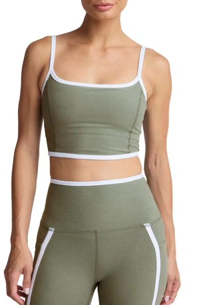 Beyond Yoga New Moves Space Dye Crop Camisole In Green