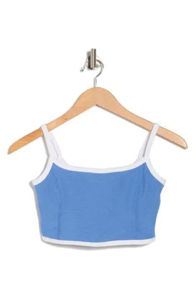 Beyond Yoga New Moves Space Dye Crop Camisole In Blue