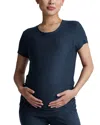 Beyond Yoga On The Down Low Maternity Top In Blue