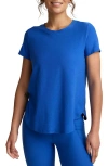 Beyond Yoga On The Down Low T-shirt In Blue
