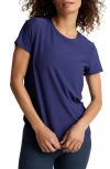 Beyond Yoga On The Down Low T-shirt In Eternal Blue Heather