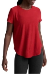 Beyond Yoga On The Down Low T-shirt In Red