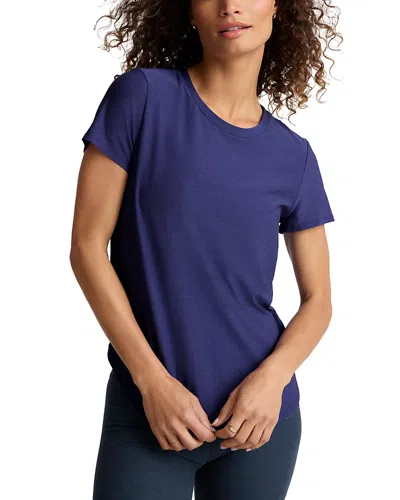 Beyond Yoga On The Down Low T-shirt In Eternal Blue Heather