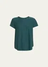 Beyond Yoga On The Down Low T-shirt In Midnight Green He