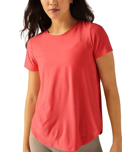 Beyond Yoga On The Down Low Tee In Pink