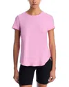 Beyond Yoga Spacedye Featherweight On Down Low Tee In Pink Bloom In Pink Haze