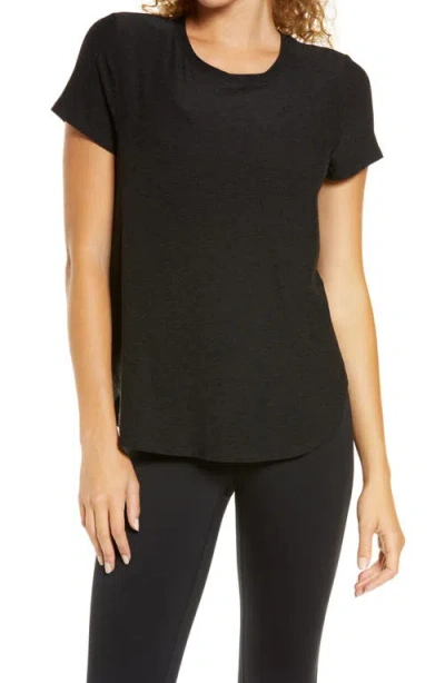 Beyond Yoga On The Down Low T-shirt In Black