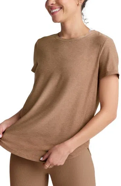 Beyond Yoga On The Down Low T-shirt In Brown