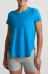 Beyond Yoga On The Down Low T-shirt In Blue