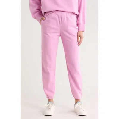Beyond Yoga On The Go Cotton Blend Joggers In Pink