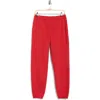 Beyond Yoga On The Go Cotton Blend Joggers In Red