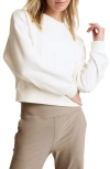 Beyond Yoga On The Go Crewneck Sweatshirt In Fresh Snow