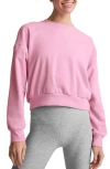Beyond Yoga On The Go Crewneck Sweatshirt In Pink Haze