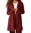 Beyond Yoga On The Go Jacket In California Merlot In Multi