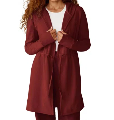 Beyond Yoga On The Go Jacket In California Merlot In Multi