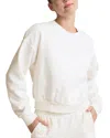 Beyond Yoga On The Go Crewneck Sweatshirt In Fresh Snow