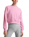 Beyond Yoga On The Go Crewneck Sweatshirt In Pink Haze