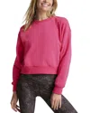 Beyond Yoga On The Go Crewneck Sweatshirt In Vivid Pink