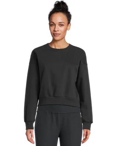 Beyond Yoga On The Go Sweatshirt Women's Black Crew Neck Pullover Ddr008