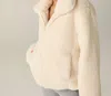 Beyond Yoga On The List Faux Fur Jacket In Fresh Snow