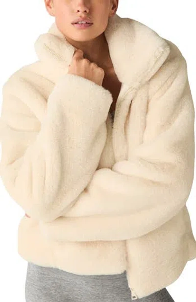 BEYOND YOGA BEYOND YOGA ON THE LIST FAUX FUR JACKET