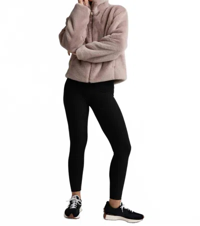 Beyond Yoga On The List Plush Faux Fur Jacket In Oat Latte In Neutral