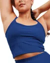 Beyond Yoga On The Up Cropped Tank Top In Blue