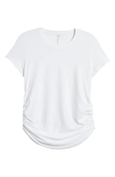 Beyond Yoga On The Down Low Maternity Top In Cloud White