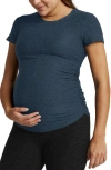 Beyond Yoga Featherweight One + Only Maternity Tee In Navy In Nocturnal Navy