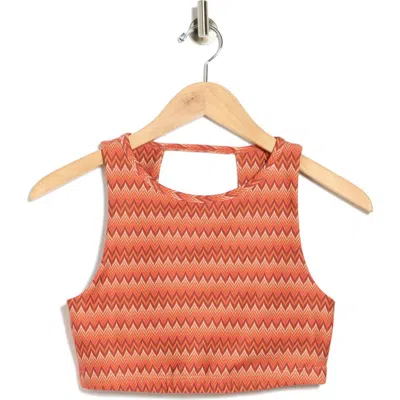 Beyond Yoga Open Back Activewear Bra In Orange