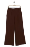 Beyond Yoga Open Ended Mid Rise Wide Leg Pants In Brown