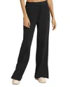 Beyond Yoga Open Ended Mid Rise Wide Leg Pants In Black