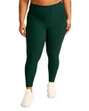 Beyond Yoga Spacedye Out Of Pocket High Waisted Midi Legging In Dark Spruce