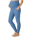 Beyond Yoga Out Of Pocket High Waisted Maternity Leggings In Sky Blue Heather