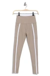 Beyond Yoga Out Of Pocket Side Stripe High Waist Pocket Leggings In Neutral