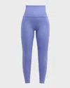 Beyond Yoga High Waist Midi Leggings In Periwinkle Cloud Heather