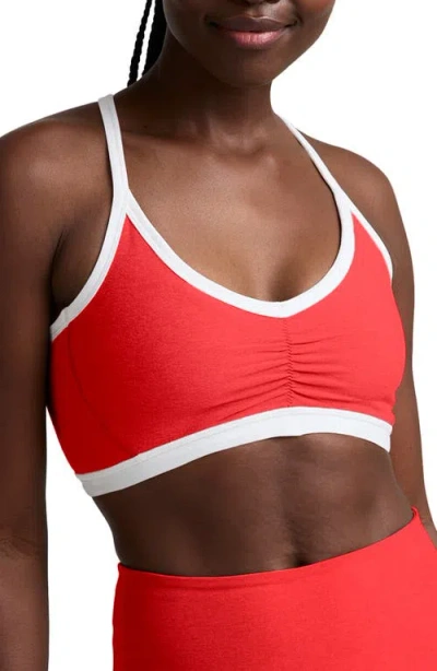 Beyond Yoga Outline Space Dye Sports Bra In Multi
