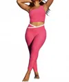 Beyond Yoga Outlines High Waisted Legging In Pink/white In Multi